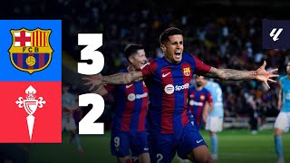 BARÇA 32 CELTA  LALIGA 202324 MD6 [upl. by Aihsened]