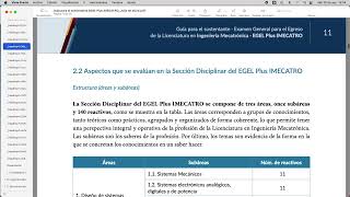 GUIA DE TEMAS DE ESTUDIO PARA EXAMEN CENEVAL EGEL PLUS INGENIERIA MECATRONICA ceneval [upl. by Orson]