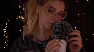 ASMR to calm down  whispering fluffy mic loofah amp more [upl. by Aicittel435]