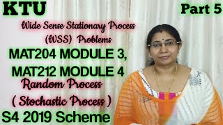 Wide Sense Stationary ProcessWSS  MAT204 Module 3  MAT212 Module 4 S4 2019 Part 5 [upl. by Refynnej]