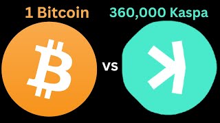 360000 Kaspa KAS vs 1 Bitcoin BTC [upl. by Arbmat345]