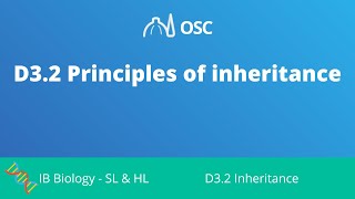 D32 Principles of Inheritance IB Biology SLHL [upl. by Katey830]