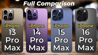 iPhone 16 Pro Max vs iPhone 15 Pro Max vs iPhone 14 Pro Max vs iPhone 13 Pro Max 🔥Specs Comparison [upl. by Sybila]