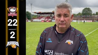 Batley Bulldogs 222 Barrow Raiders Paul Crarey reaction [upl. by Michon]