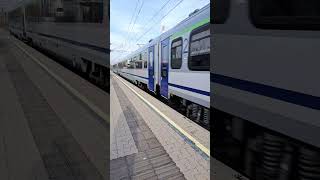 EC104 Wien Hbf ČD 1216 954 SIEMENS TAURUS PKP INTERCITY Bmnouz és Amnouz kocsikkal [upl. by Arikat]