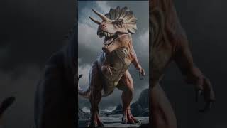 Powerfull hybrid Trex Trecoratops and lions ai creator Azam4689 shorts hybrid [upl. by Atilahs]