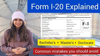 Form I20 Explained  Avoid these common mistakes  International Students in USA [upl. by Lugo]