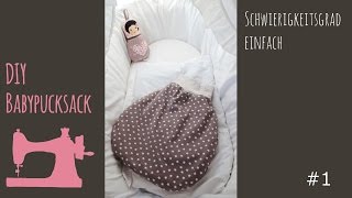 Nähanleitung Babypucksack Babyfußsack [upl. by Schmitz]