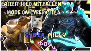 OLD Solo Fallen On Cyber City NST  Commando Mission  Tower Defense Simulator [upl. by Esserac567]