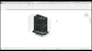 Autodesk Revit 2024 1 25 floors office building project 3D View 3D 2024 09 17 10 29 17 [upl. by Bibby]