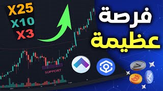 افضل العملات الرقمية التي نسبة صعودها قد تصل 500  تحليل البيتكوين 2024 [upl. by Kleiman398]