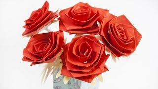 How to make a paper flower rose [upl. by Sherr]