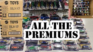 ALL THE PREMIUMS HUGE RESTOCK 2024 FRESH CASES OPENED HOT WHEELS F CASE H CASE and CAR CULTURE [upl. by Carney]