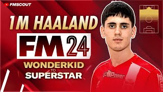 The 1M Haaland Is UNSTOPPABLE In FM24  Football Manager 2024 Wonderkids to Superstar [upl. by Ecneitap]