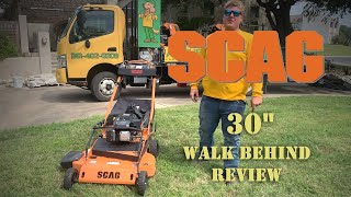 Scag 30quot Walk Behind Mower Review SFC30 [upl. by Bivins]