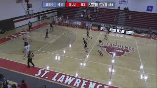 St Lawrence 79 SUNY Geneseo 58 mens basketball [upl. by Tybie718]