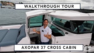 Axopar 37 Full Walkthrough Tour  Brabus Line Cross Cabin Monster with 600HP Full Yacht Tour [upl. by Ahsenak]