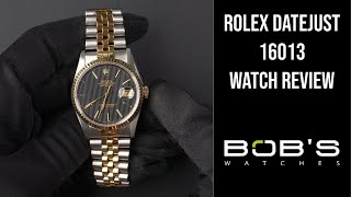 Rolex Datejust 16013  Bobs Watches [upl. by Janelle846]