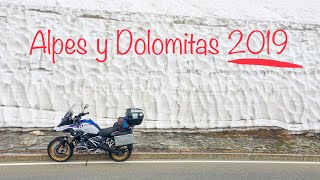 Ruta de los ALPES hasta los DOLOMITAS en moto 😱 2019 Capítulo 1 [upl. by Nilahs446]