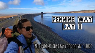 Day 3 Pennine Way Reservoirs Sunshine and Foot Problem pennineway yorkshire lancashire [upl. by Tonjes]