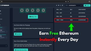 Earn FREE 01 ETH Every Day Earn Free Ethereum Instantly [upl. by Ellerahs751]