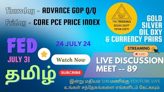 Live XAUUSD ANALYSIS Tamil  Meet 89 👑  XAUUSD Trading Strategy  24 JUL 2024  TW TRADING xauusd [upl. by Aleciram589]