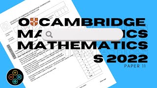 O Level Math D May June 2022 Paper 11 402411 [upl. by Olenka255]