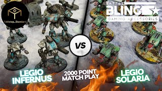 Adeptus Titanicus Match Play Battle Report Battlebling vs TabletopStandard [upl. by Beka907]