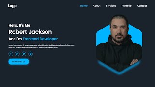 How to create a personal portfolio website using Html amp Css only [upl. by Nadabas]