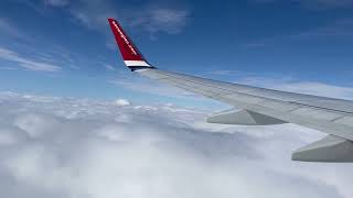 Norwegian Boeing 737800 takeoff from Oslo Norway  OSLEVE [upl. by Murrell]