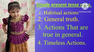 English Simple Present Tense Rules I Learn English Grammar I [upl. by Aerbma]