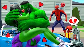 Hulk x Spider Man Love Story vs Bad Guy Hulk in Granny House  Funny Horror Animation gta5 [upl. by Leahkim65]