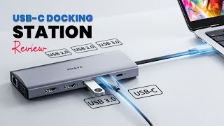 IAVKYU USB C Docking Station Review Connect 3 Monitors for Ultimate Multitasking  Docking Station [upl. by Necyrb]