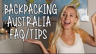 Backpacking Australia TIPSFAQ  Hostels Transportation City Recommendations amp MORE [upl. by Bartle]