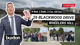 Live Auction  26 Blackwood Drive Wheelers Hill [upl. by Etnahsal]