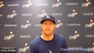 Dodgers Spring Training Corey Knebel Talks Learning to Pitch Again Joining the World Champs [upl. by Nile]