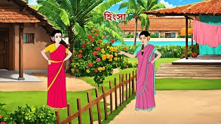 হিংসা  Bengali Moral Stories Cartoon  Rupkothar Golpo  Nisha Cartoon Story [upl. by Ainna470]