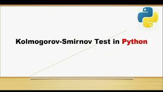 KolmogorovSmirnov Test In Python  Check For Normal Distribution [upl. by Gass]