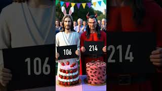 JESUS VS DEVIL jesus devil challenge shorts love gaming god trending [upl. by Teik993]