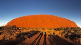 Sunrise walk around base of Uluru in VR 360° 4K [upl. by Oicnaneb]