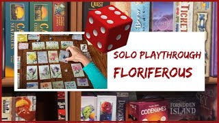 Floriferous Board Game Solo Playthrough boardgames sologameplay [upl. by Aneeh]