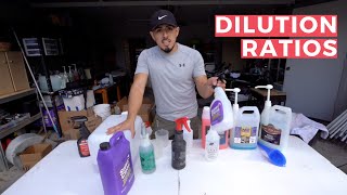 How To Dilute Detailing Products 101 41  Dilution Ratio Guide [upl. by Merriam]