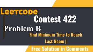 Leetcode Weekly Contest 422  Find Minimum Time to Reach Last Room  Solution Via Whatsapp java [upl. by Ahsaeit1]