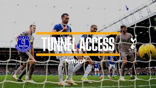 BLUES RESCUE POINT IN INJURYTIME  TUNNEL ACCESS EVERTON V SPURS [upl. by Clementi864]