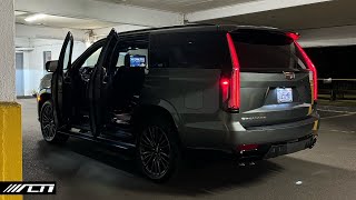 2024 Cadillac Escalade V POV Night Drive  Allcarnews [upl. by Tnerual]