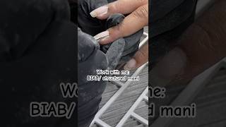 Work with me BIAB structured manicure biabnails nailcare healthynails naturalnails [upl. by Abeu]