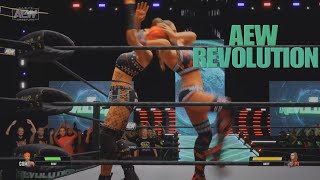 AEW REVOLUTION DR BRITT BAKER VS RUBY SOHO AEW WOMENS WORLD CHAMP [upl. by Einallem]