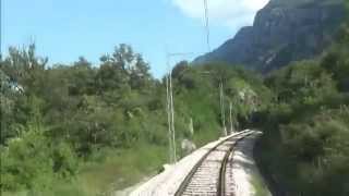 Railway in Montenegro railroad Podgorica Niksic [upl. by Arrad189]