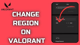 How to Change Region in Valorant 2024 [upl. by Yrneh591]