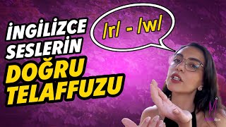 İngilizce Seslerin Doğru Telaffuzu r  w [upl. by Arhna827]